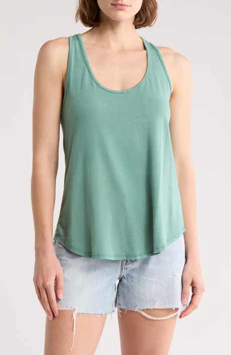 GO COUTURE Rounded Racerback Tank