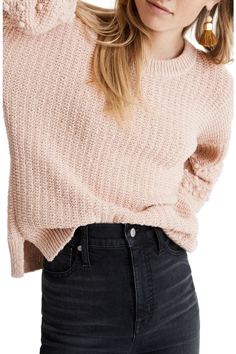 Bobble Sweater, Main, color, AVALON PINK