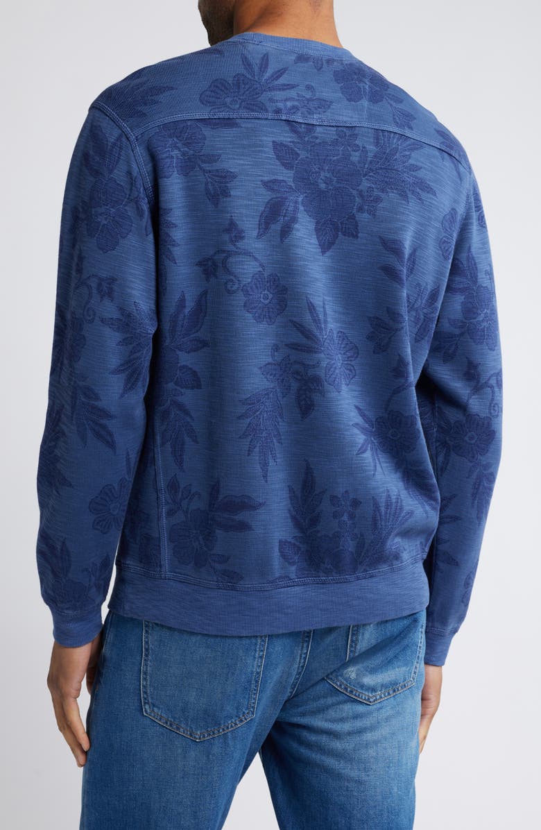 Tommy Bahama Tobago Bay Blooms Floral Sweatshirt, Alternate, color, Deep Marin