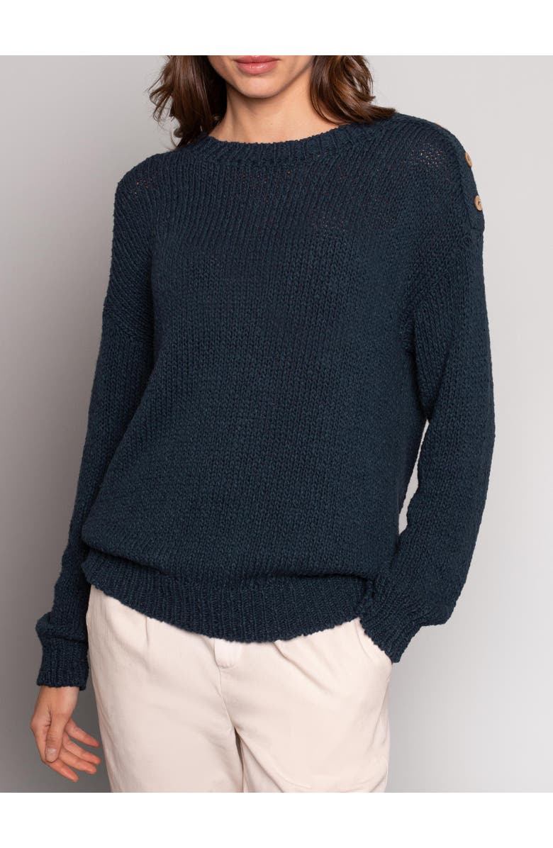 Celtic & Co. Slub Knit Button Detail Sweater, Alternate, color, 