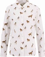 Barbour Safari Dog Print Button-Up Shirt
