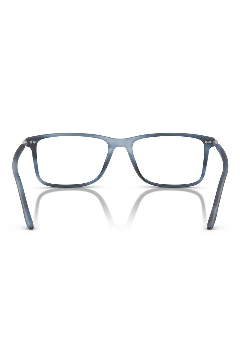 54MM RECTANGLE, Alternate, color, STRIPED BLUE / DEMO LENS