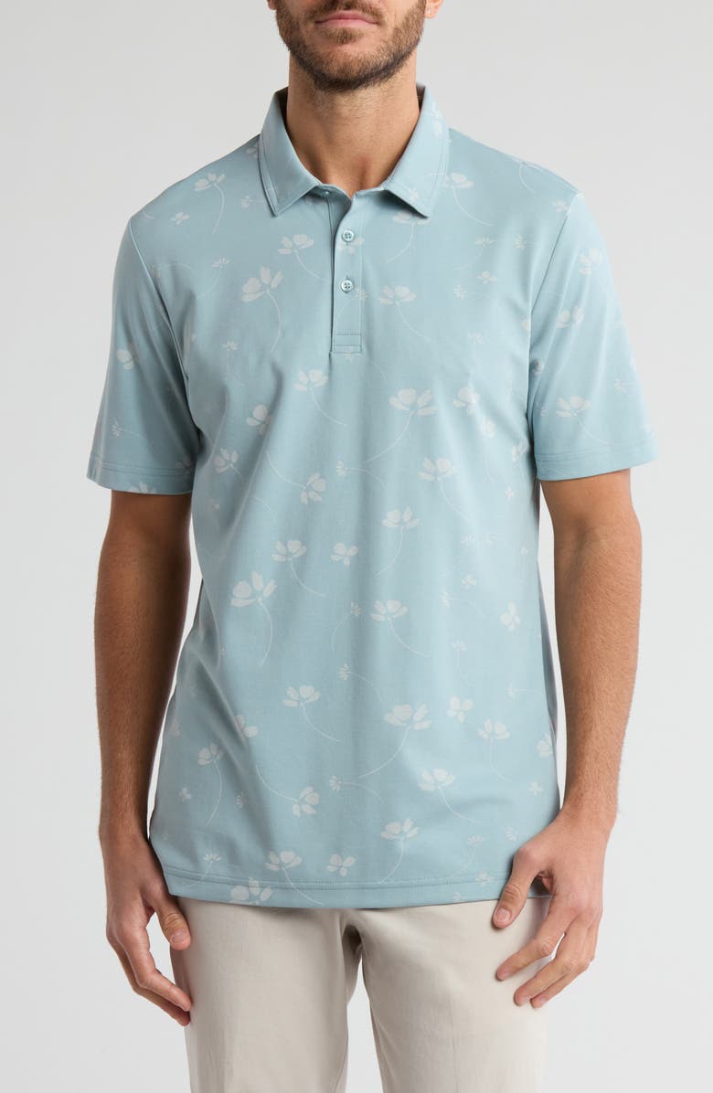 TravisMathew Good Time Feeling Cotton Blend Polo, Main, color, Arona