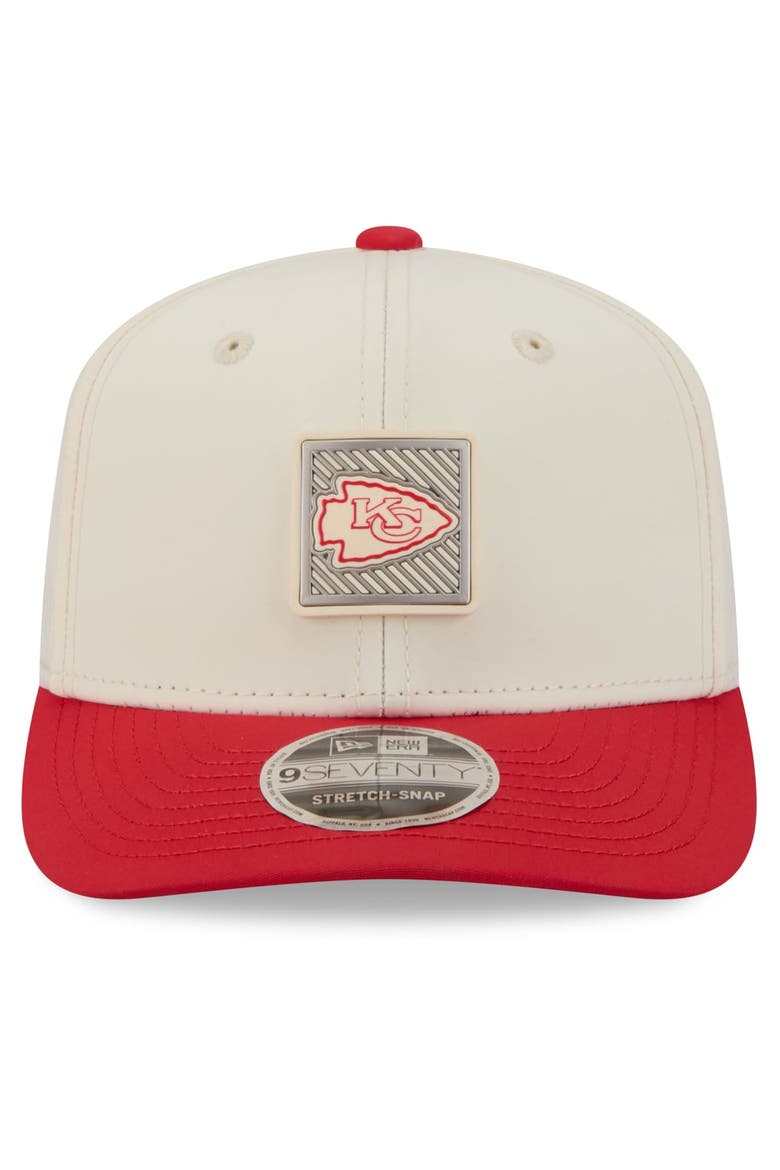 Men's New Era  Cream/Red Kansas City Chiefs 2026 NFL Training Camp 9SEVENTY Adjustable Hat, Alternate, color, Cream