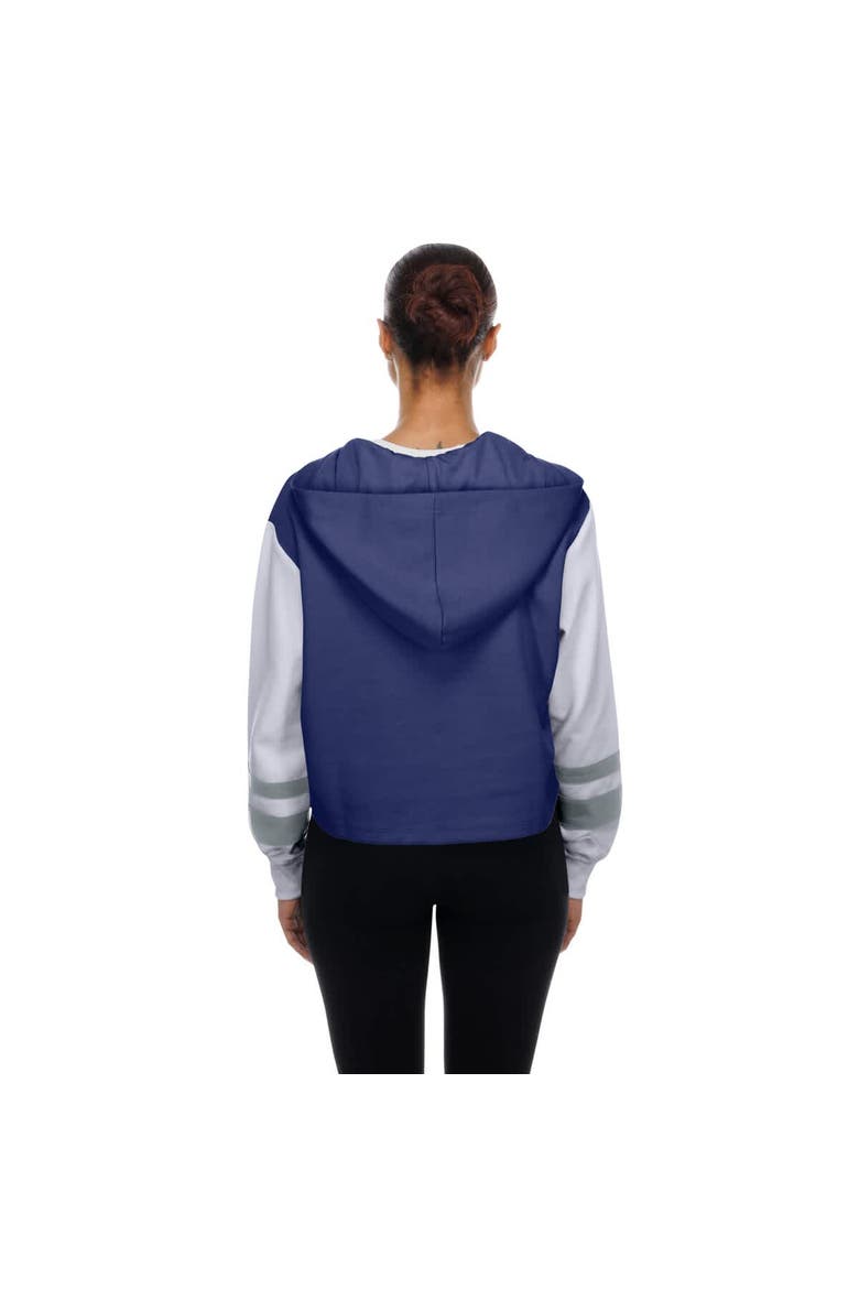 Women's New Era  Royal Los Angeles Dodgers Boxy Lace-Up Hoodie, Alternate, color, Royal