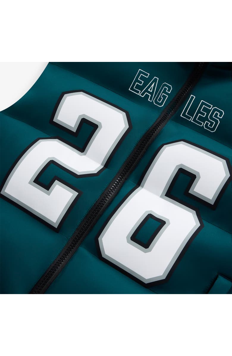 Off Season Unisex Saquon Barkley Midnight Green Philadelphia Eagles Player Puffer Vest, Alternate, color, Dark Green