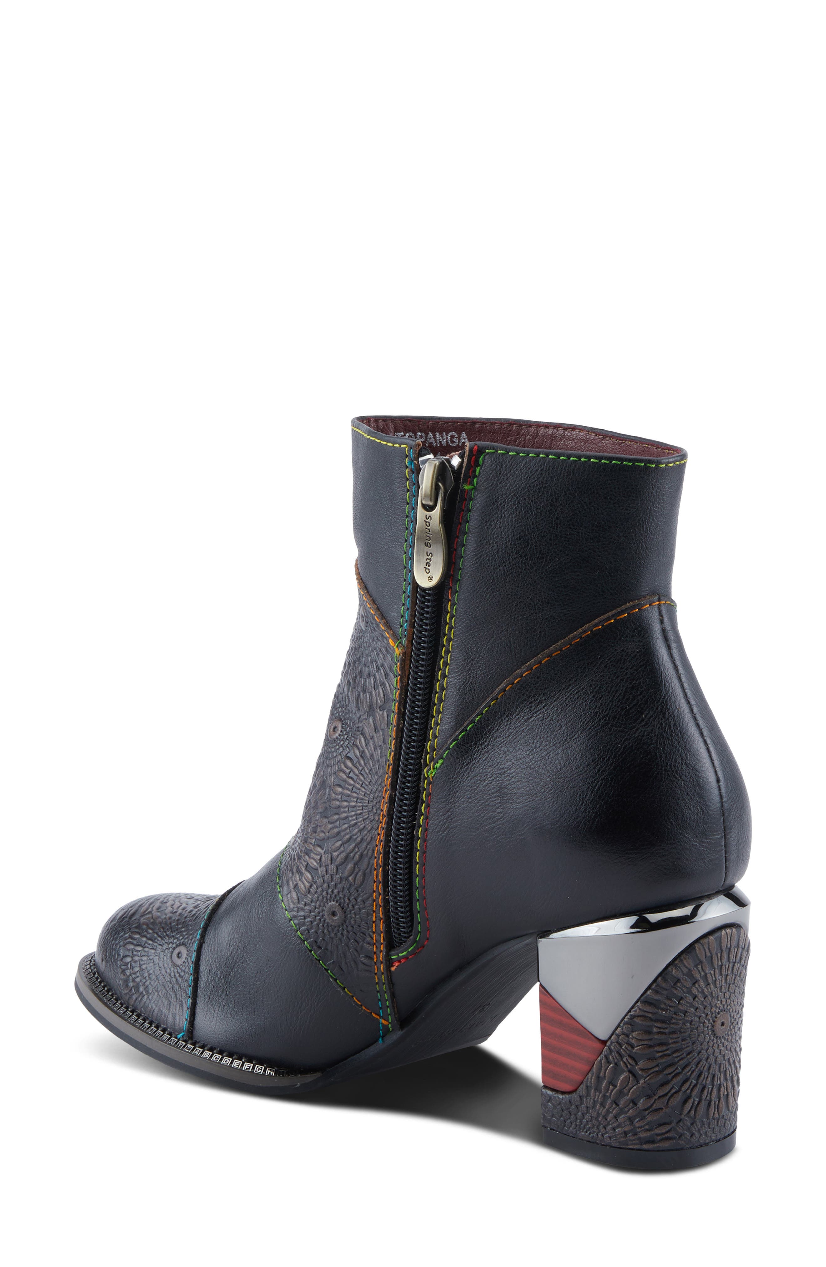 L'Artiste by Spring Step Topanga Block Heel Bootie, Alternate, color, Black