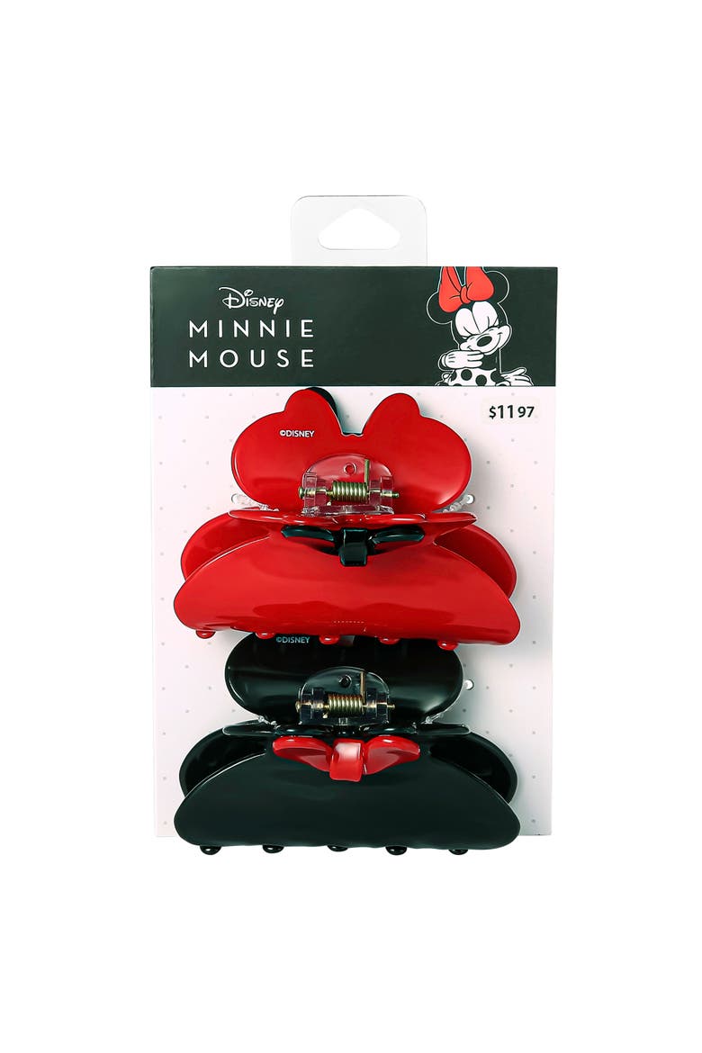 Minnie Mouse Claw Clip Medium 2-Piece Set Official License, Alternate, color, Red