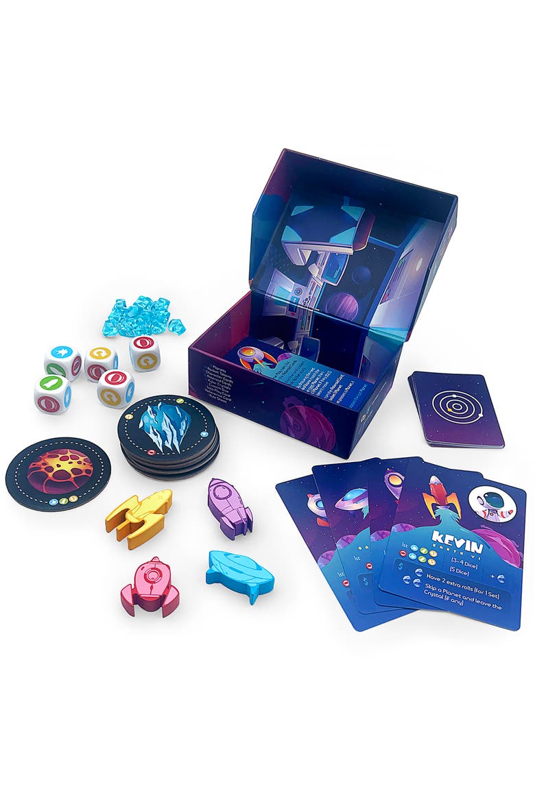 Slingshot Dice Rolling Board Game, Alternate, color, Multicolored
