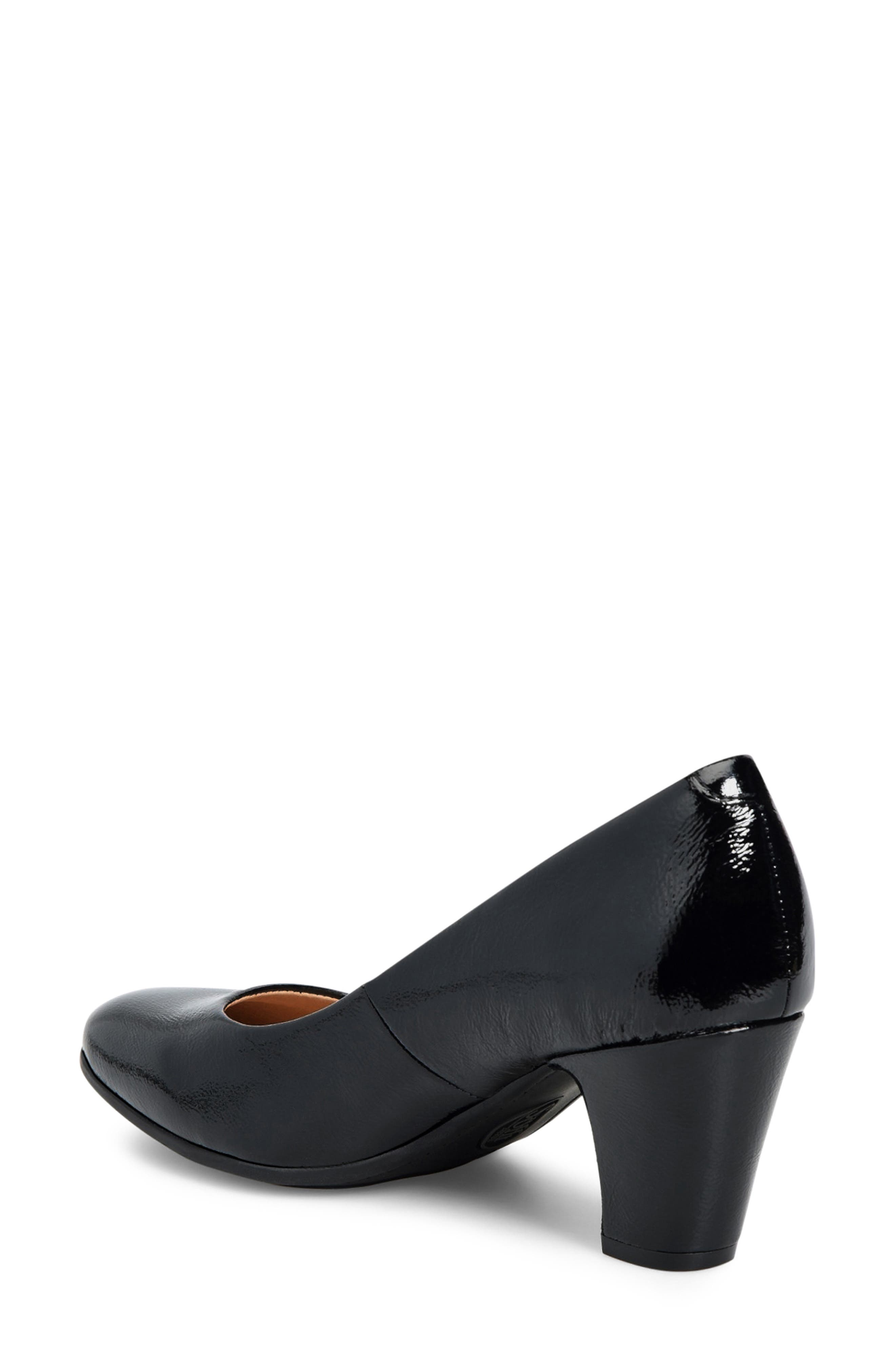 Söfft Lana Pump, Alternate, color, Black Patent