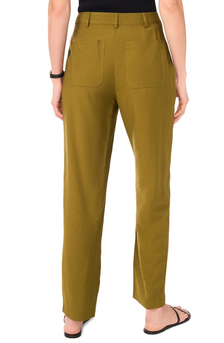 Halogen<sup>®</sup> Patch Pocket Straight Leg Pants, Alternate, color, Olive Moss