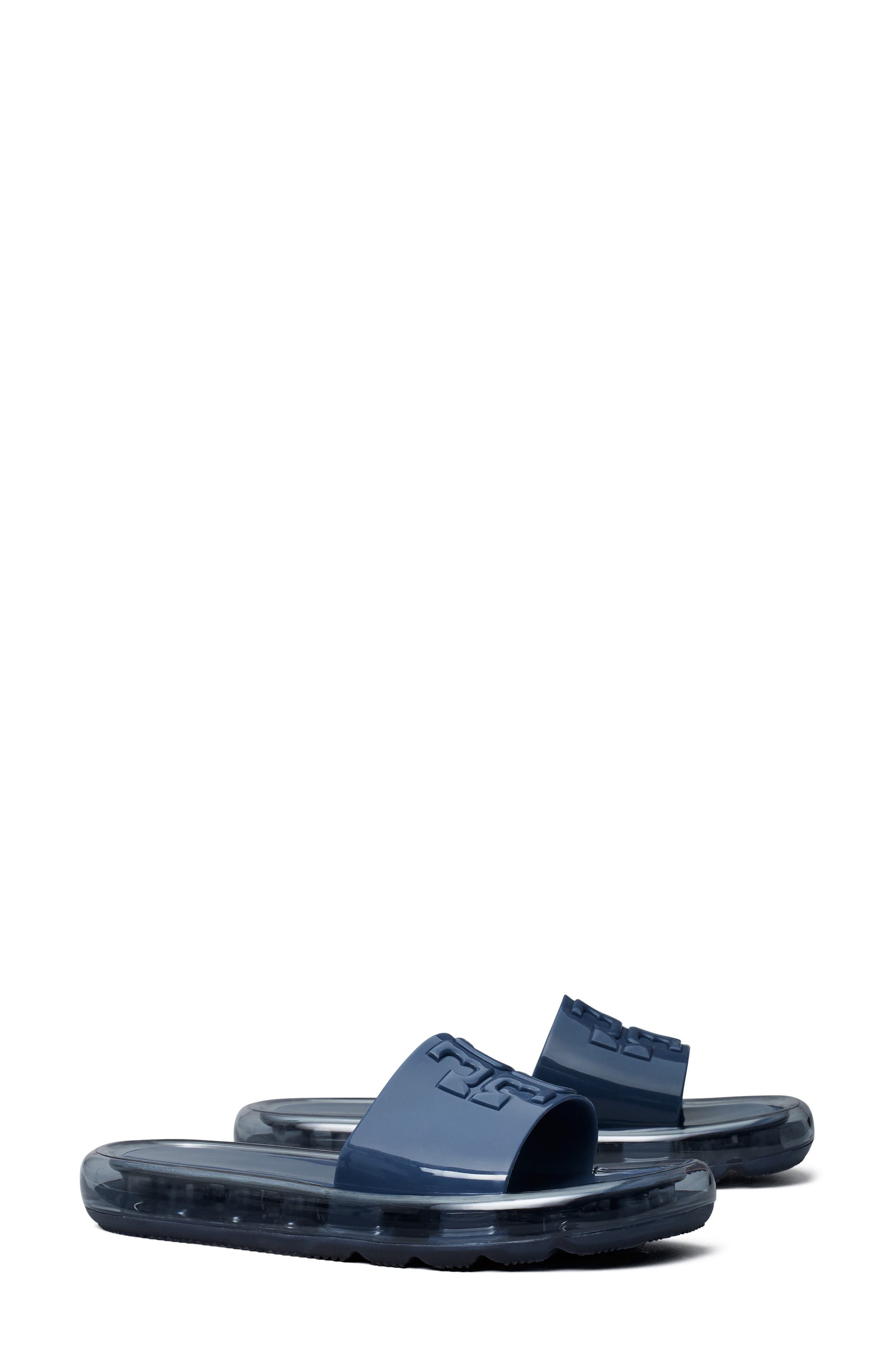 Bubble Jelly Slide Sandal, Main, color, NAVY / NAVY