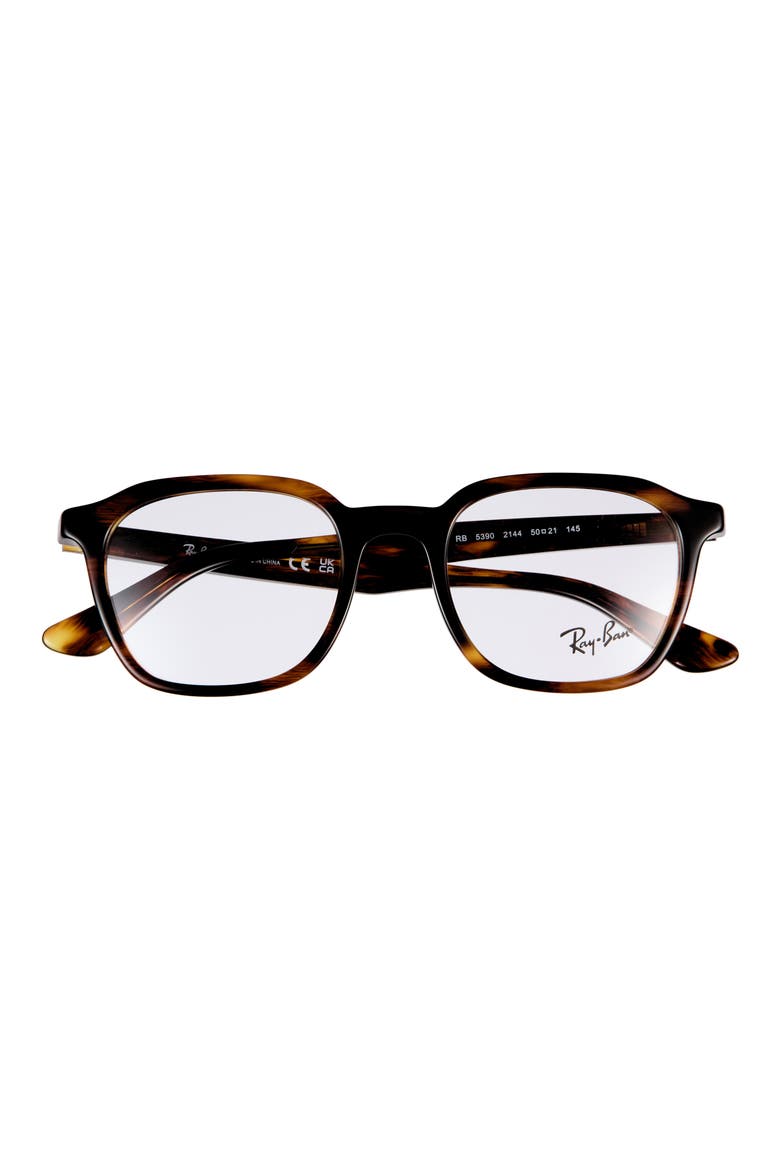 50mm Square Optical Glasses, Main, color, STRIPED HAVA