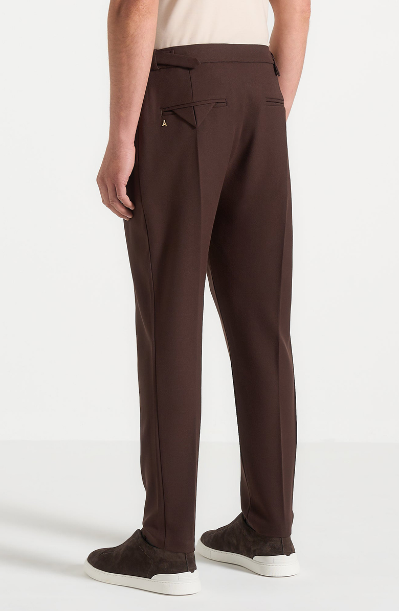 Manière De Voir Hubert Slim Fit Tailored Trousers, Alternate, color, Brown