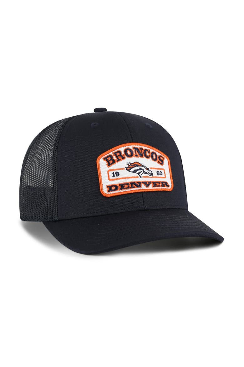 Men's '47 Navy Denver Broncos  Roadway Adjustable Trucker Hat, Alternate, color, Navy