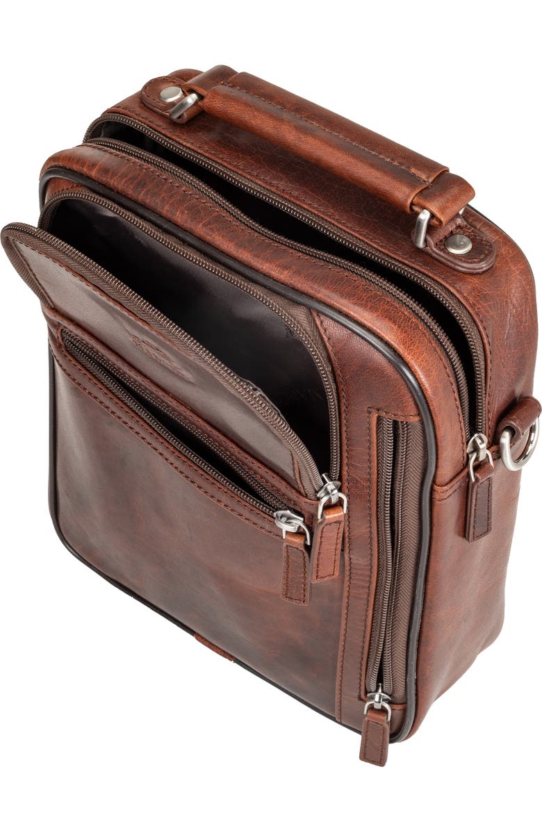 Mancini Buffalo Large Crossbody Bag, Alternate, color, Brown