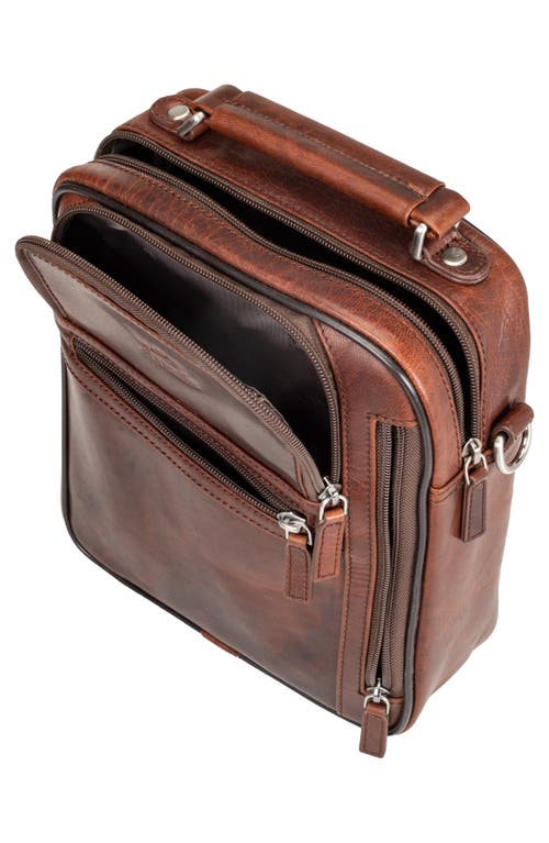 Mancini Buffalo Large Crossbody Bag In Brown