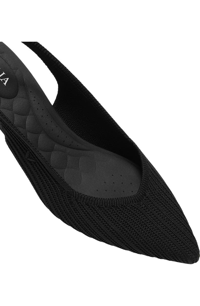 VIVAIA Pointed-Toe Kitten Slingback, Alternate, color, Black
