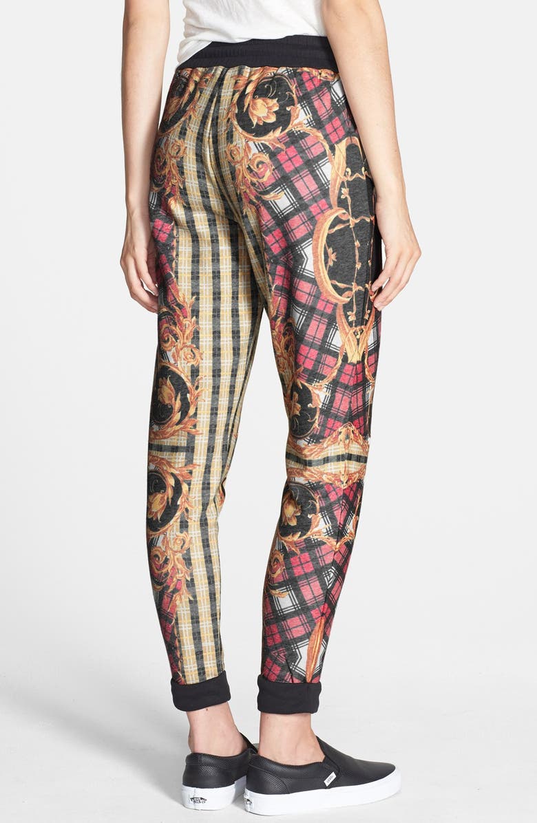 MINKPINK 'Over Indulge' Mixed Plaid Track Pants, Alternate, color, 