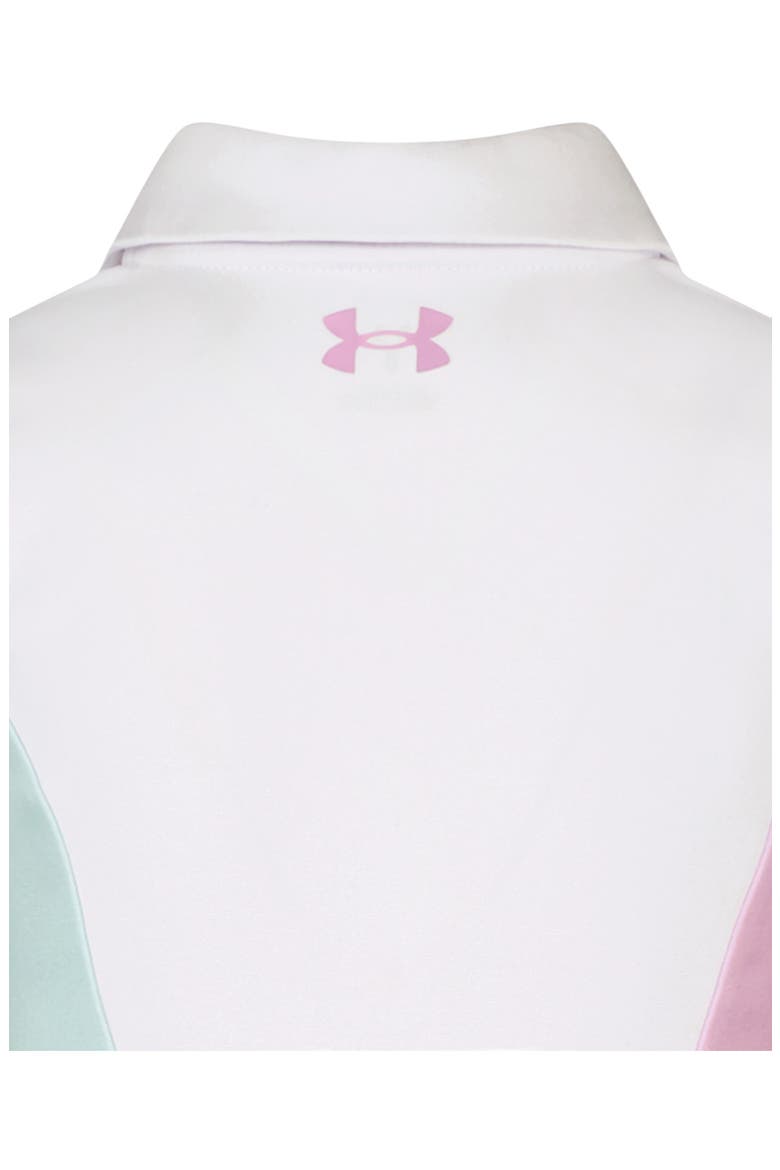 Kids' Colorblock Polo Dress, Alternate, color, WHITE