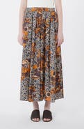 Weekend Max Mara Uomo Paisley Floral Cotton Skirt