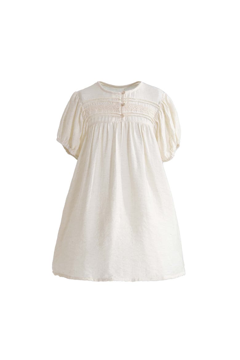 Lace Button Dress, Main, color, Ivory