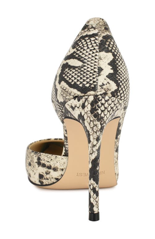 Nine West Folowe Half D'orsay Pointed Toe Pump In Gray