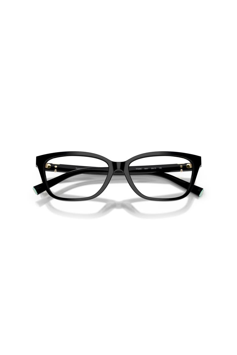 55mm Rectangle optical glasses, Alternate, color, Black