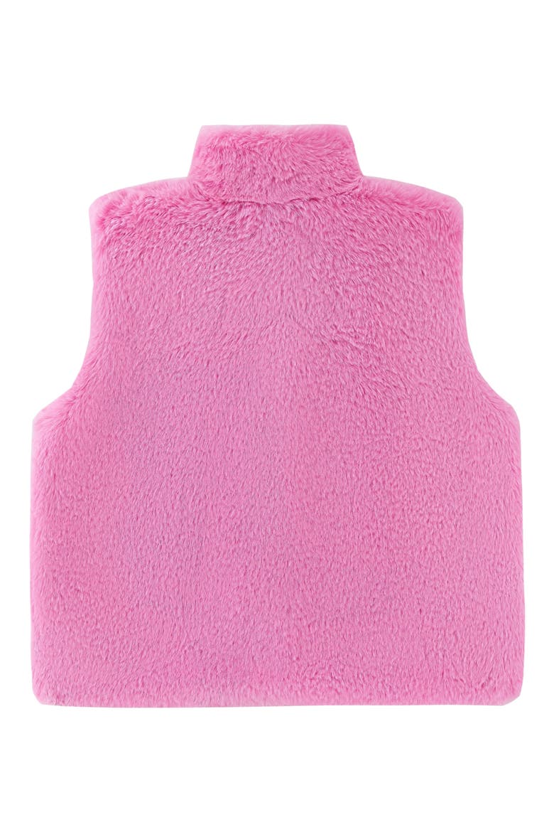 Kids' Stella Faux Fur Vest, Alternate, color, PINK