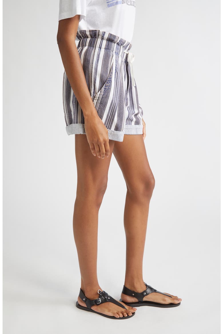 Nirma Stripe Shorts, Alternate, color, ECRU/ BLUE