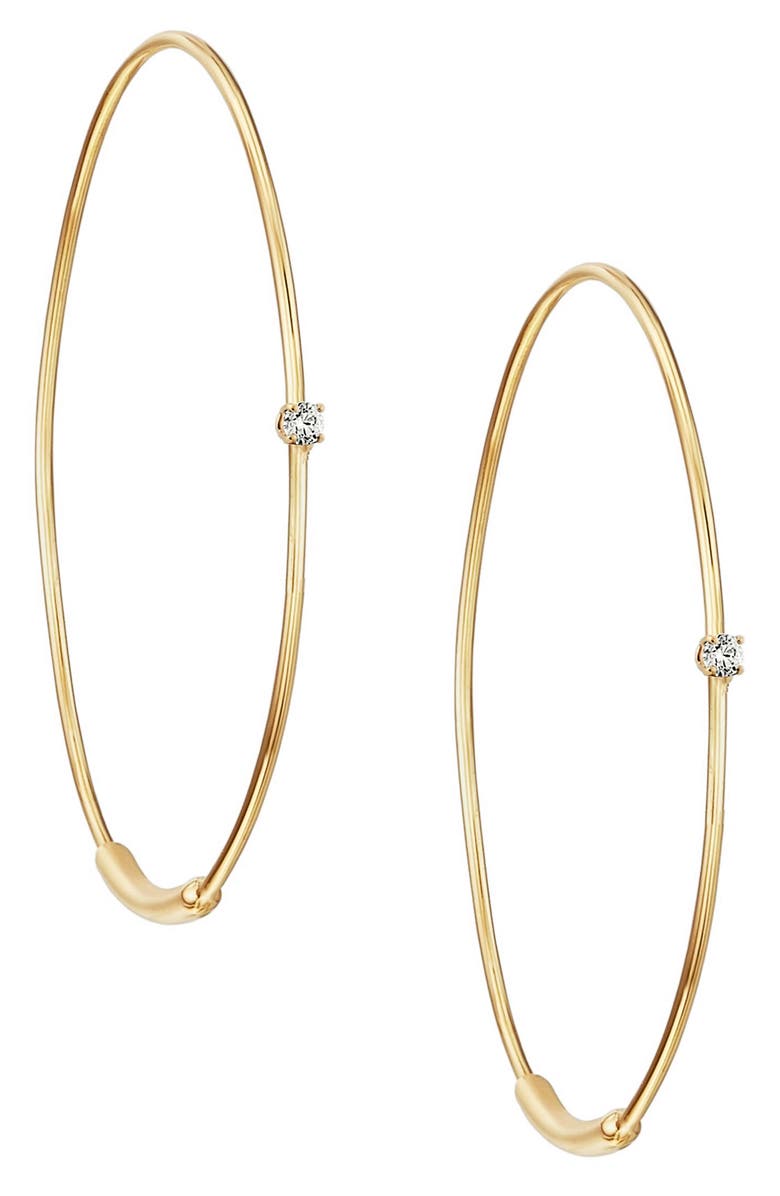 LANA Small Magic Hoop Diamond Earrings, Alternate, color, 