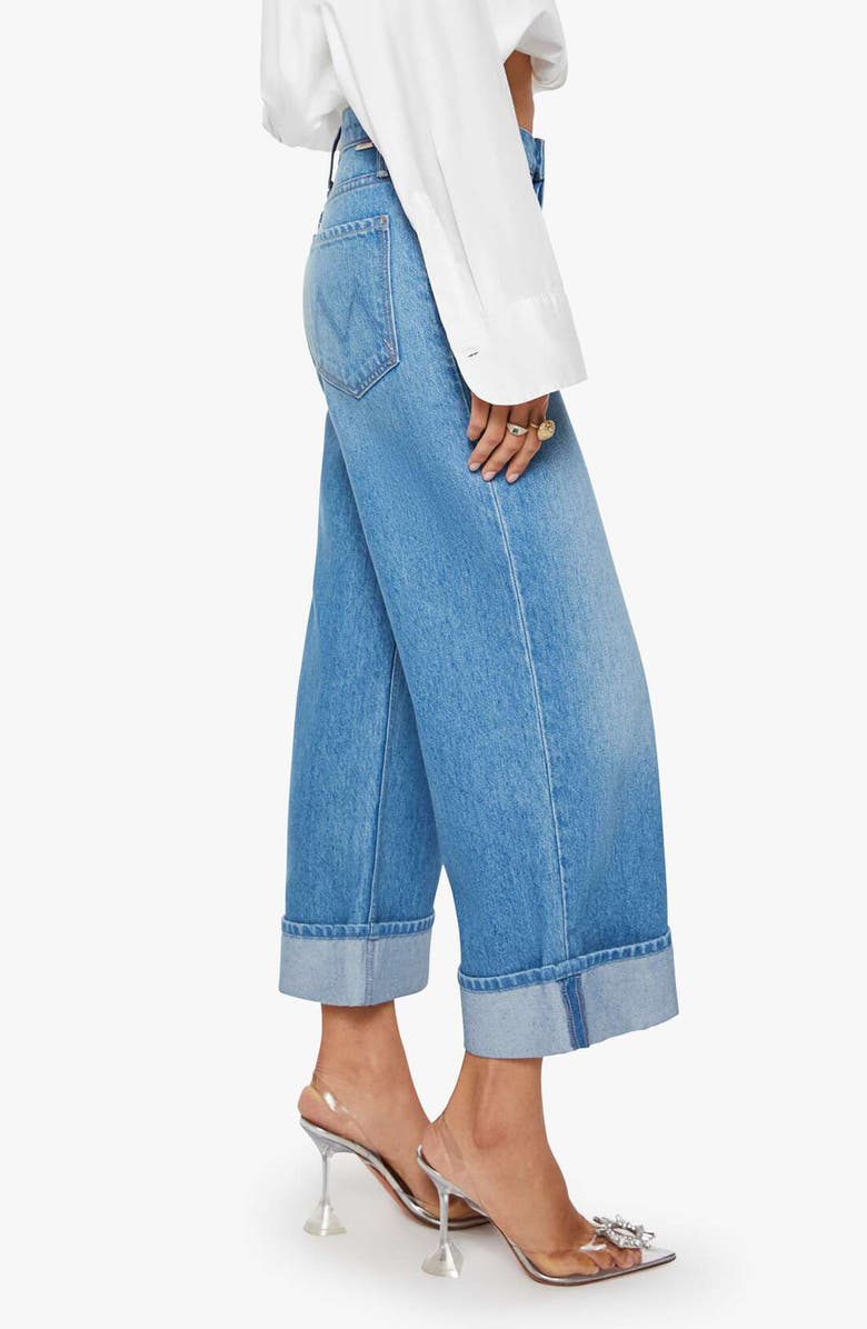 MOTHER SNACKS! The Smoothie Cuffed Crop Wide Leg Jeans, Alternate, color, Secret Ingredient