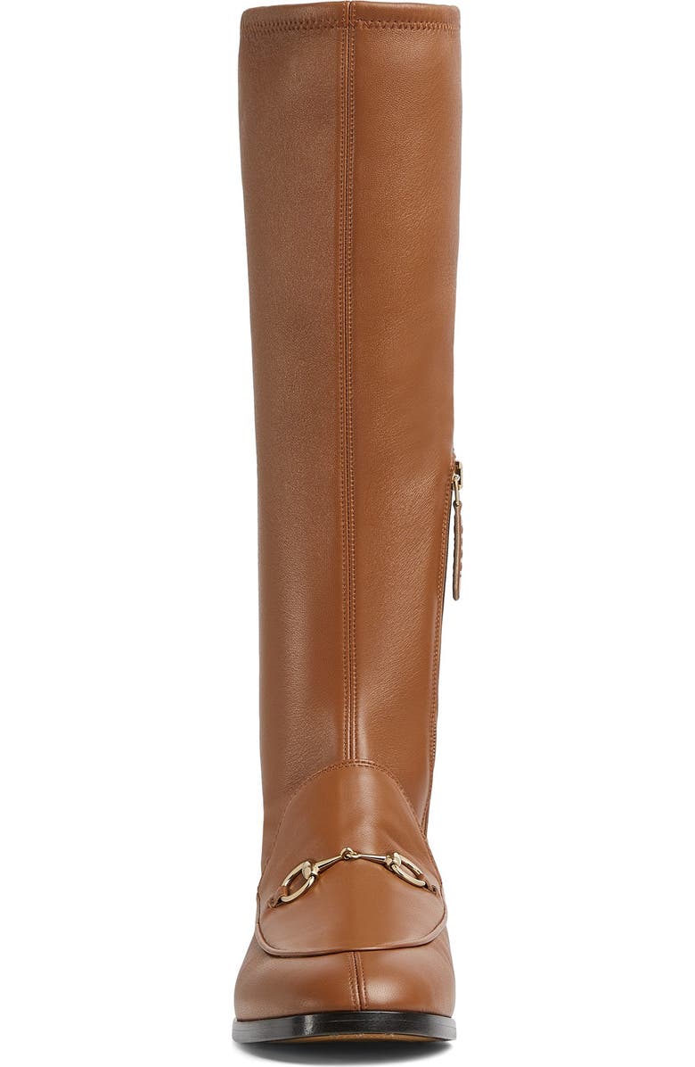 Gucci Jordaan Knee High Boot, Alternate, color, Brown