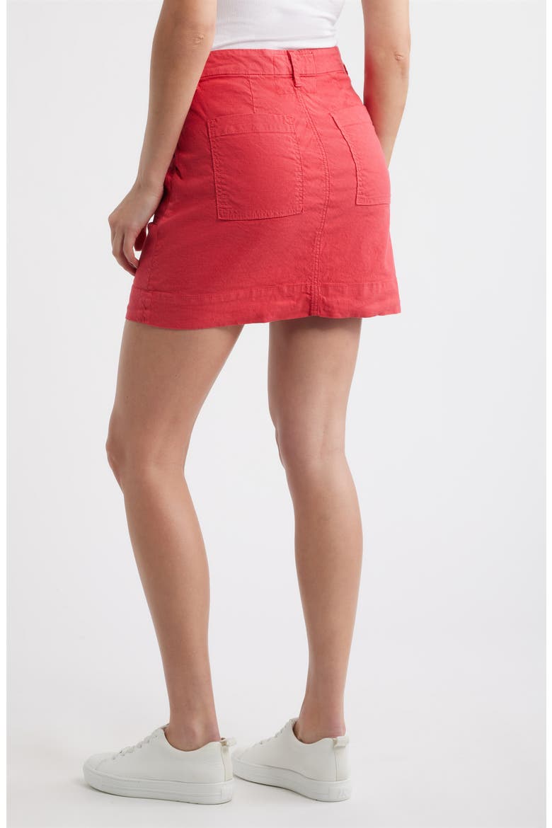 Jameson Utility Miniskirt, Alternate, color, WASHED RED