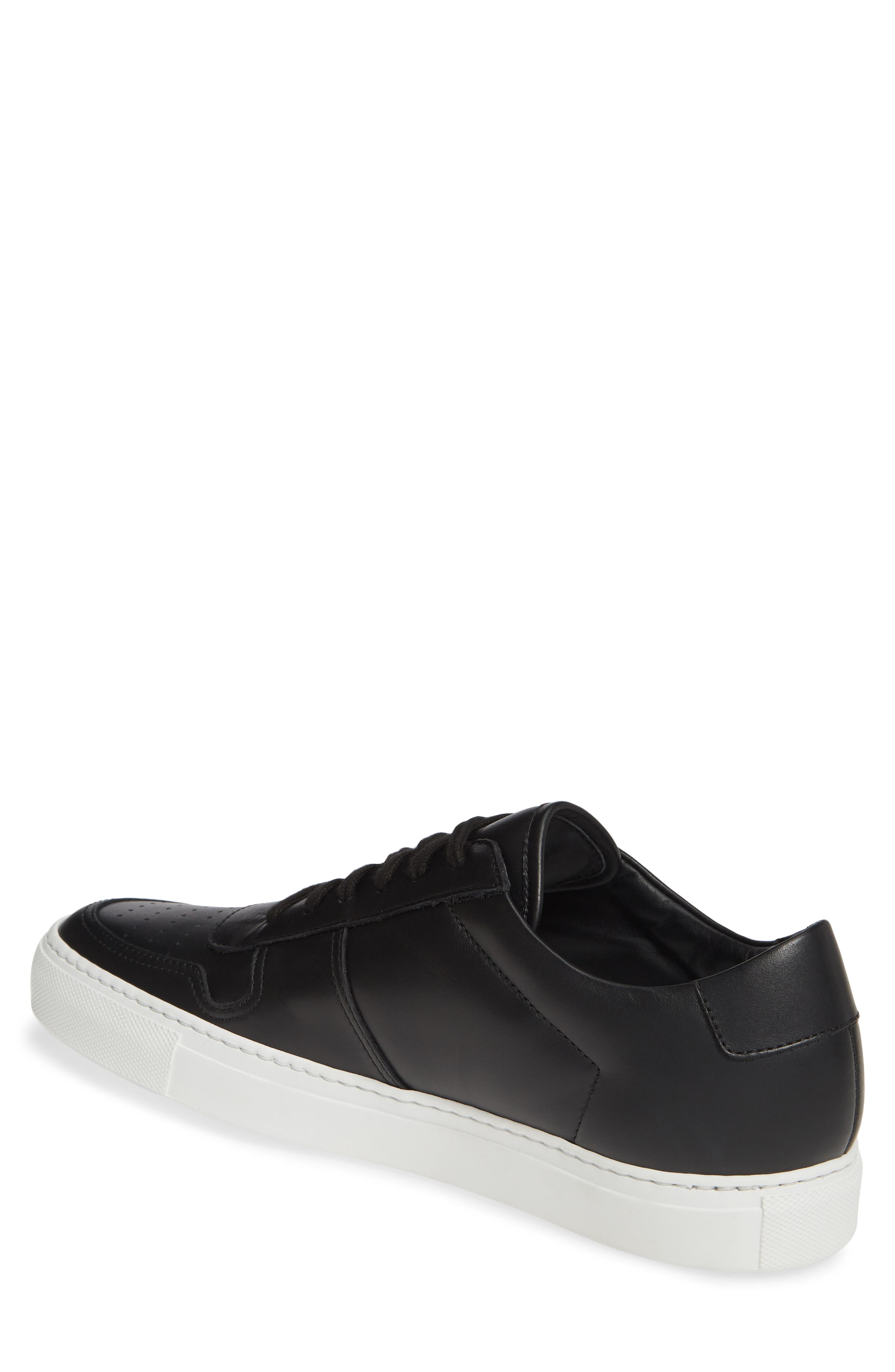 Bball Low Top Sneaker, Alternate, color, BLACK
