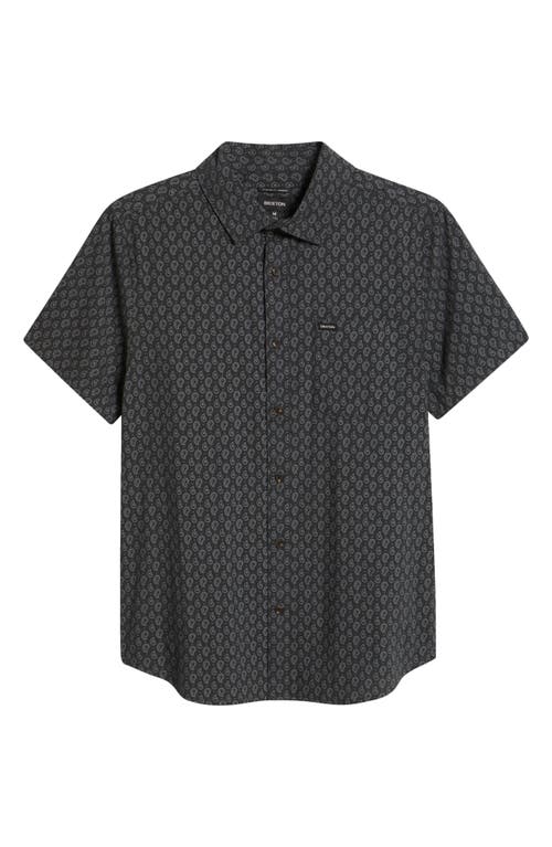 BRIXTON BRIXTON CHARTER SHORT SLEEVE STRETCH COTTON BLEND BUTTON-UP SHIRT