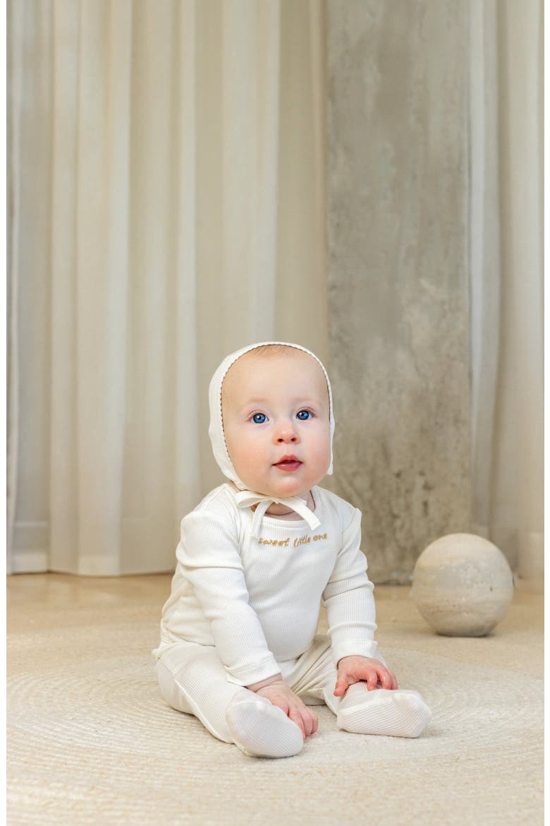 Sweet Little One Footie, Alternate, color, Ivory