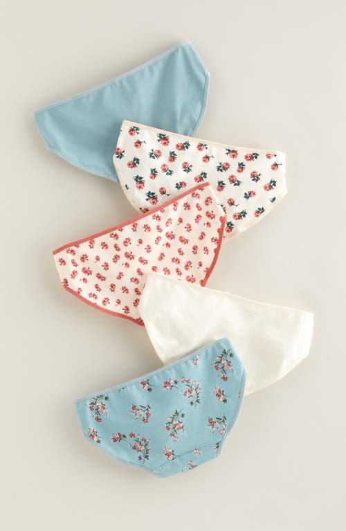 Nordstrom Kids' Assorted 5-pack Hipster Briefs In Multi