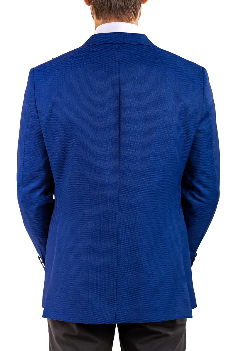 Maceoo Ascencion Satin Lapel Sport Coat, Alternate, color, Blue