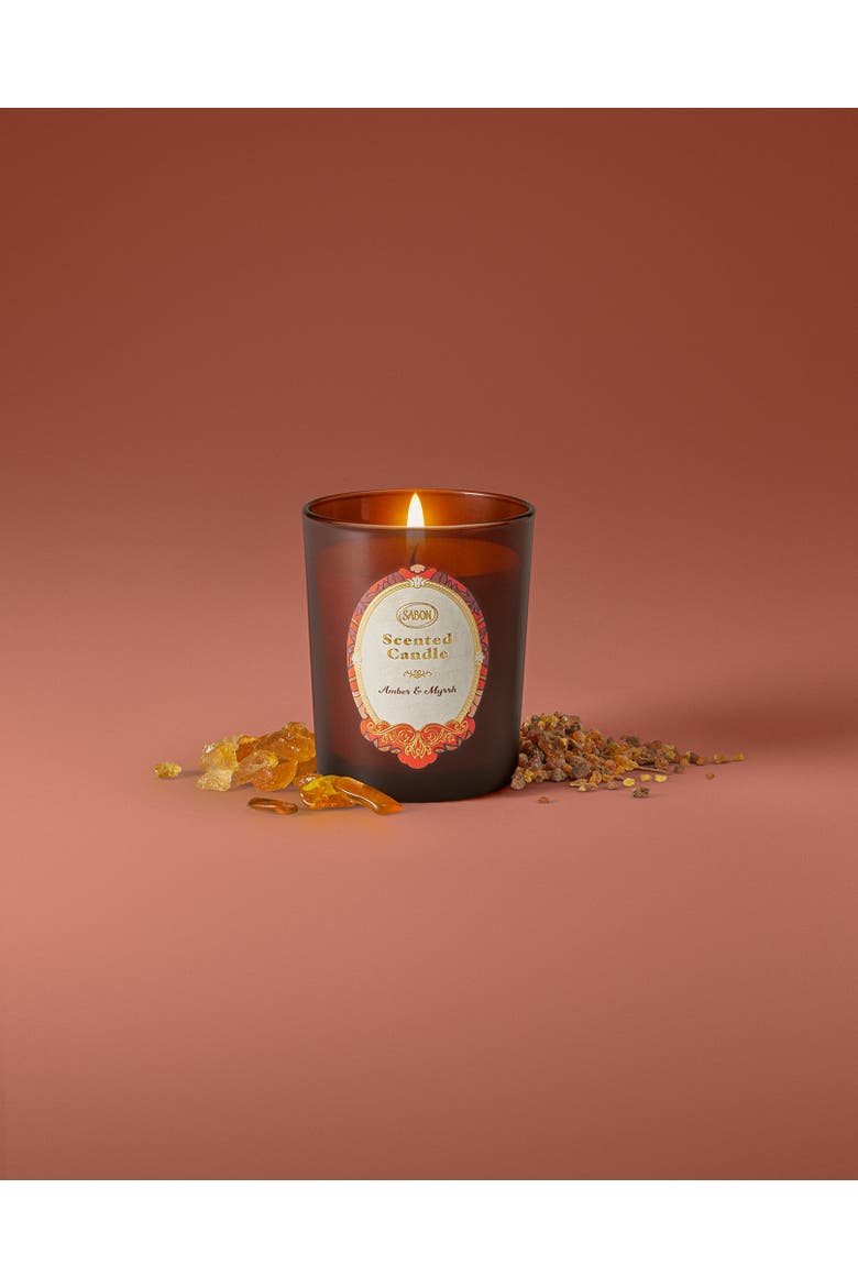 Candle Glass Amber & Myrrh, Alternate, color, Amber & Myrrh