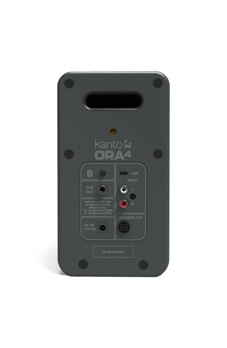 Kanto ORA4 Powered Bluetooth Desktop Speakers - Pair, Alternate, color, Gray