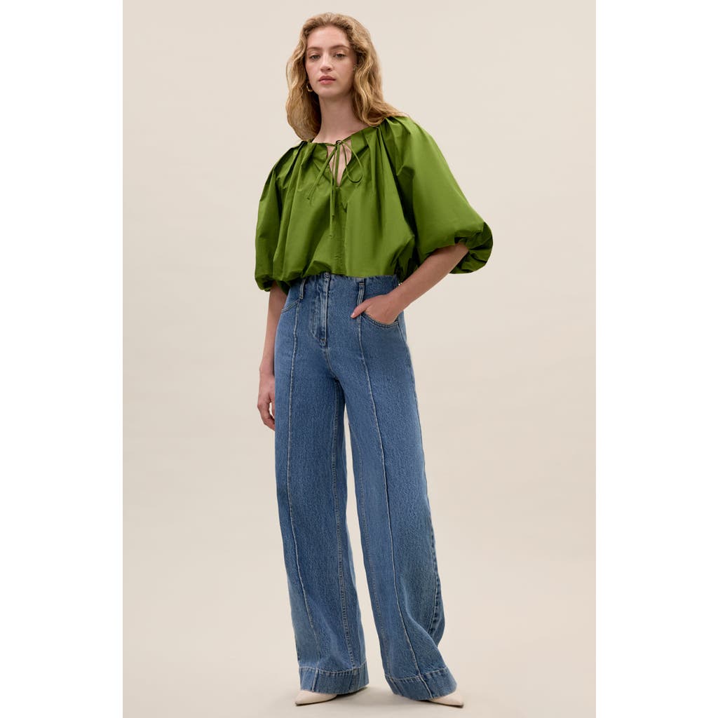 Rebecca Taylor Dax Denim Pant In Dax Wash In Blue