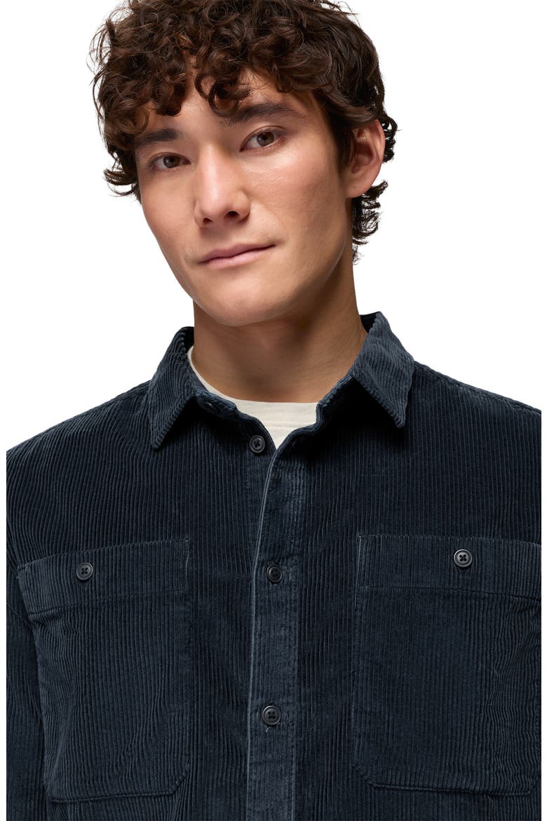 Ridgecrest Long Sleeve Organic Cotton Corduroy Shirt, Alternate, color, NAUTICAL