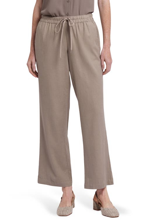 NYDJ NYDJ RELAXED DRAWSTRING LINEN BLEND PANTS