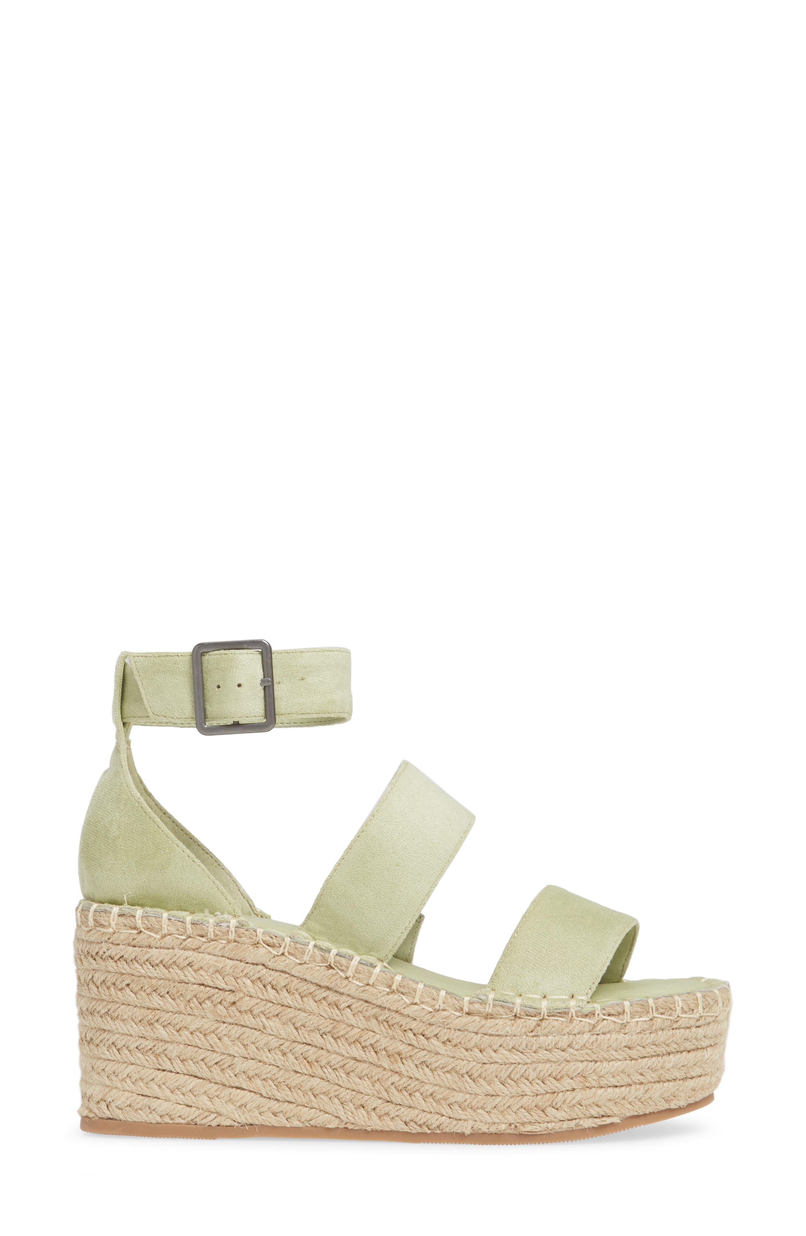 Soire Platform Wedge Sandal, Alternate, color, MINT FABRIC
