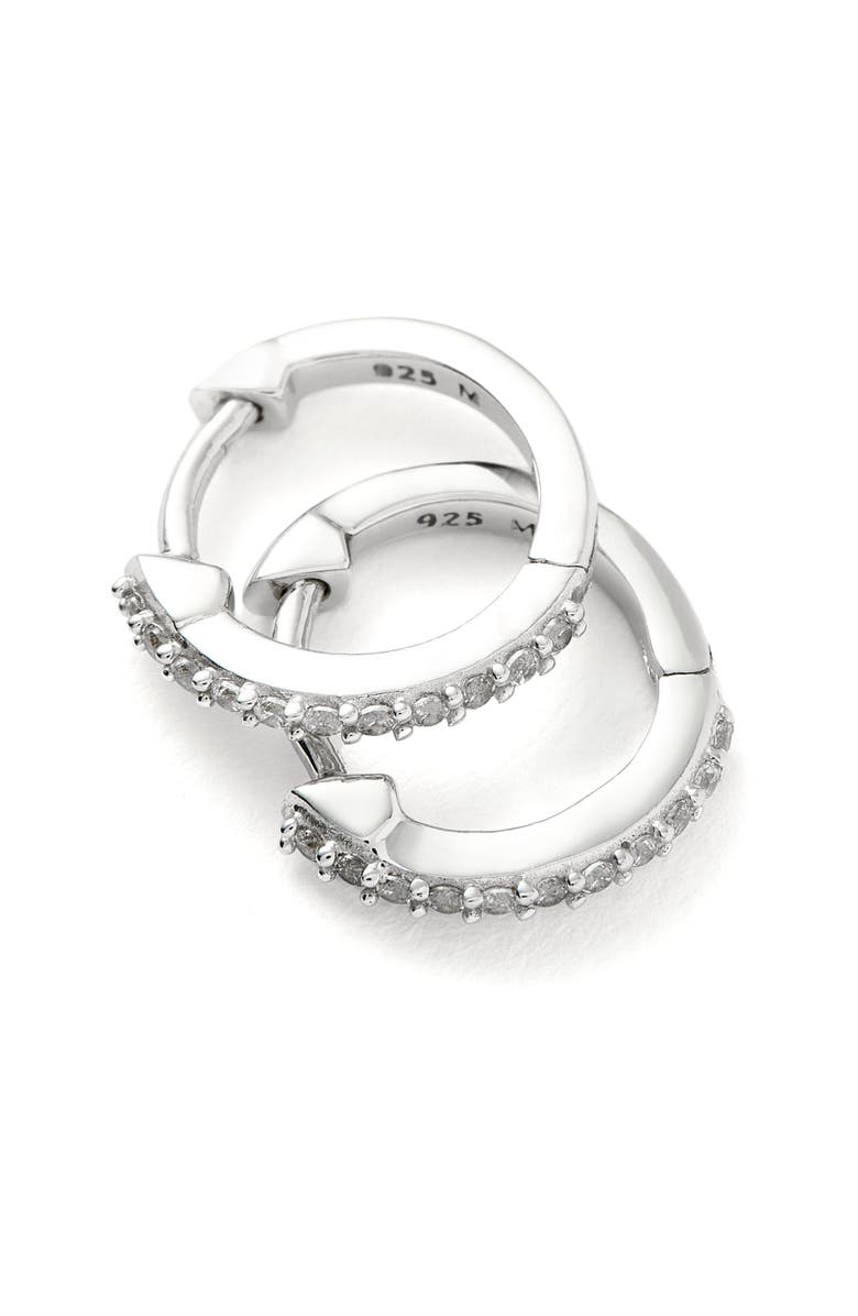 Missoma Pavé Huggie Hoop Earrings, Alternate, color, 