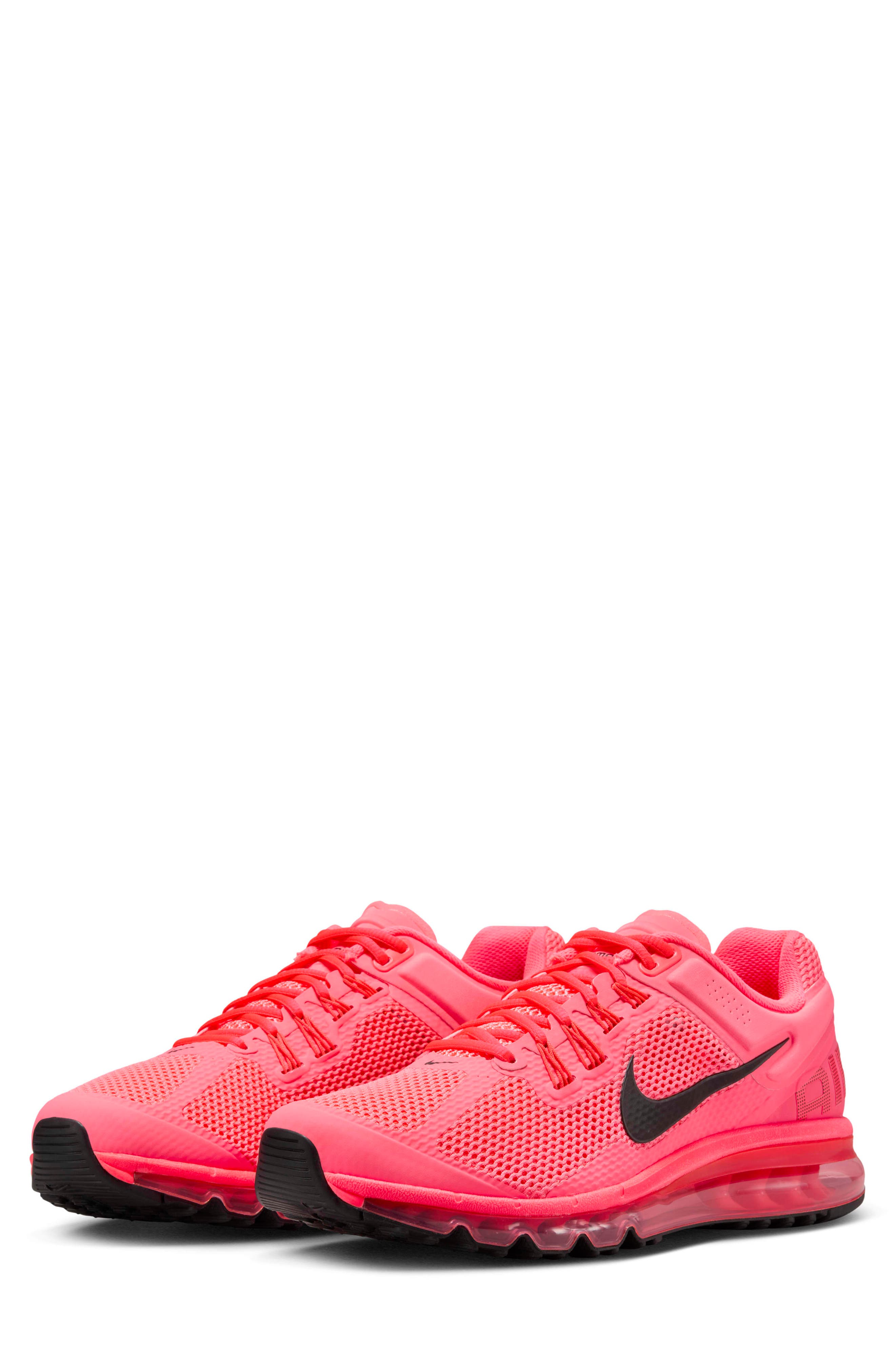 Air Max 2013 Sneaker, Main, color, HOT PUNCH/ CRIMSON/ BLACK