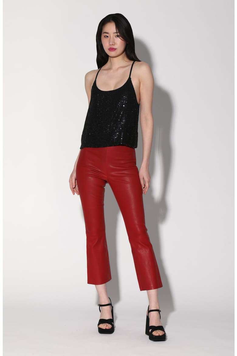 Amber Sequin Camisole, Alternate, color, BLACK