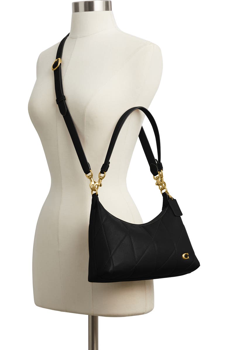 COACH Juliet Shoulder Bag 25 with Quilting, Alternate, color, B4/ Black