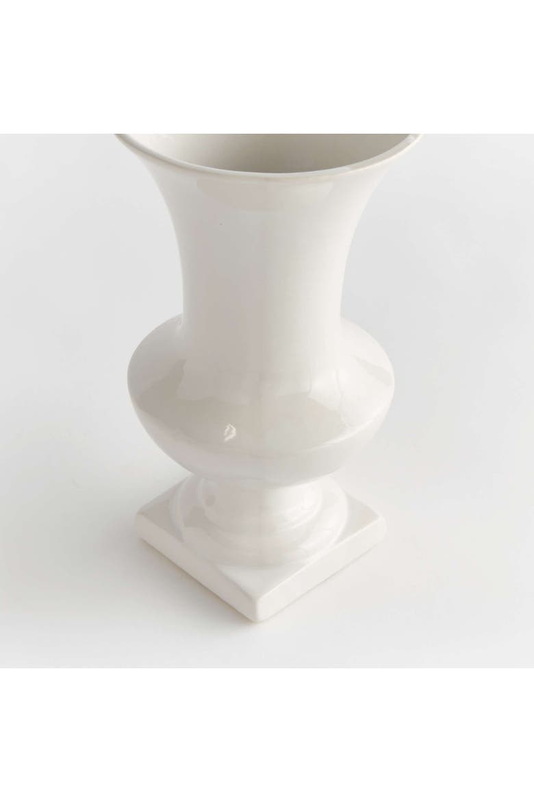 Antoinette Footed Vase, Alternate, color, White